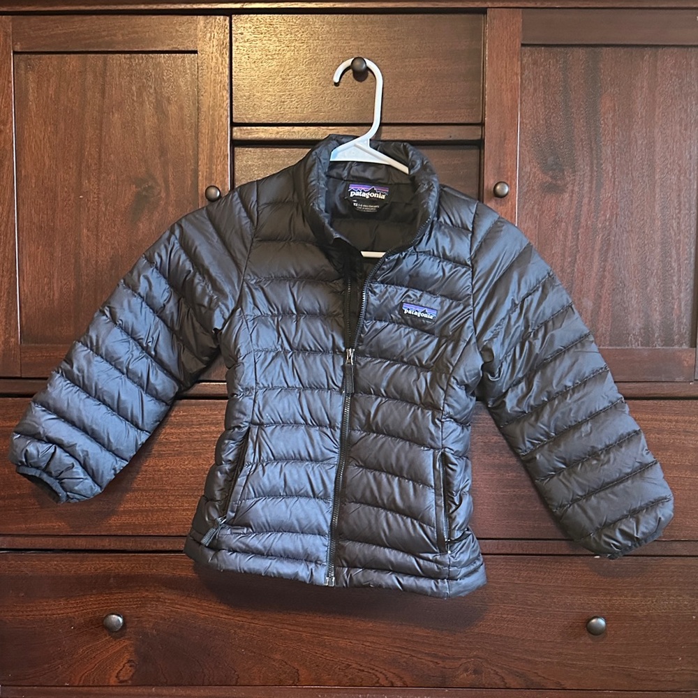 Kids Patagonia Black Puffer Jacket XS 5-6